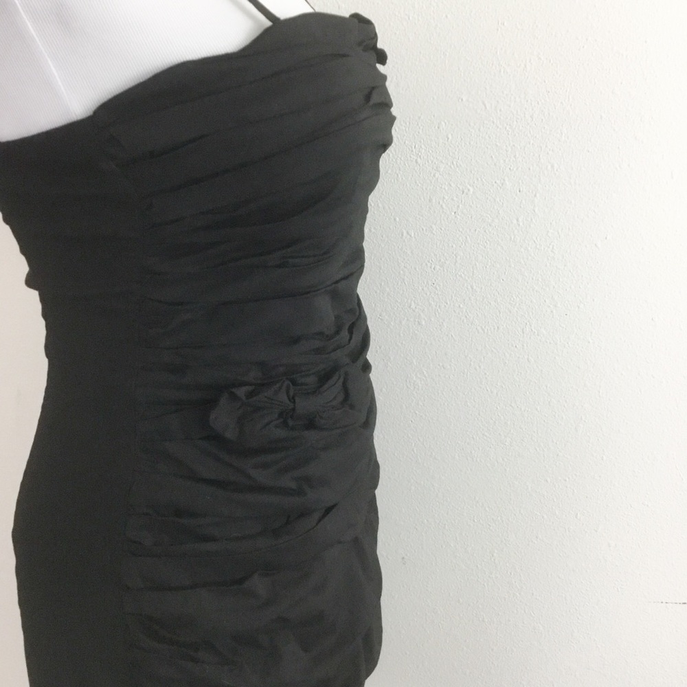 MM Couture By Miss Me Layered Black Bow Dress - Picture 4 of 6